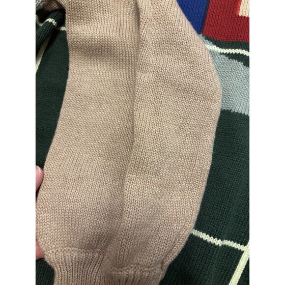 STAUD Cabin Intarsia Sweater Wool Blend Forest Window Tree Outdoors Knit Crew S - Picture 3 of 8